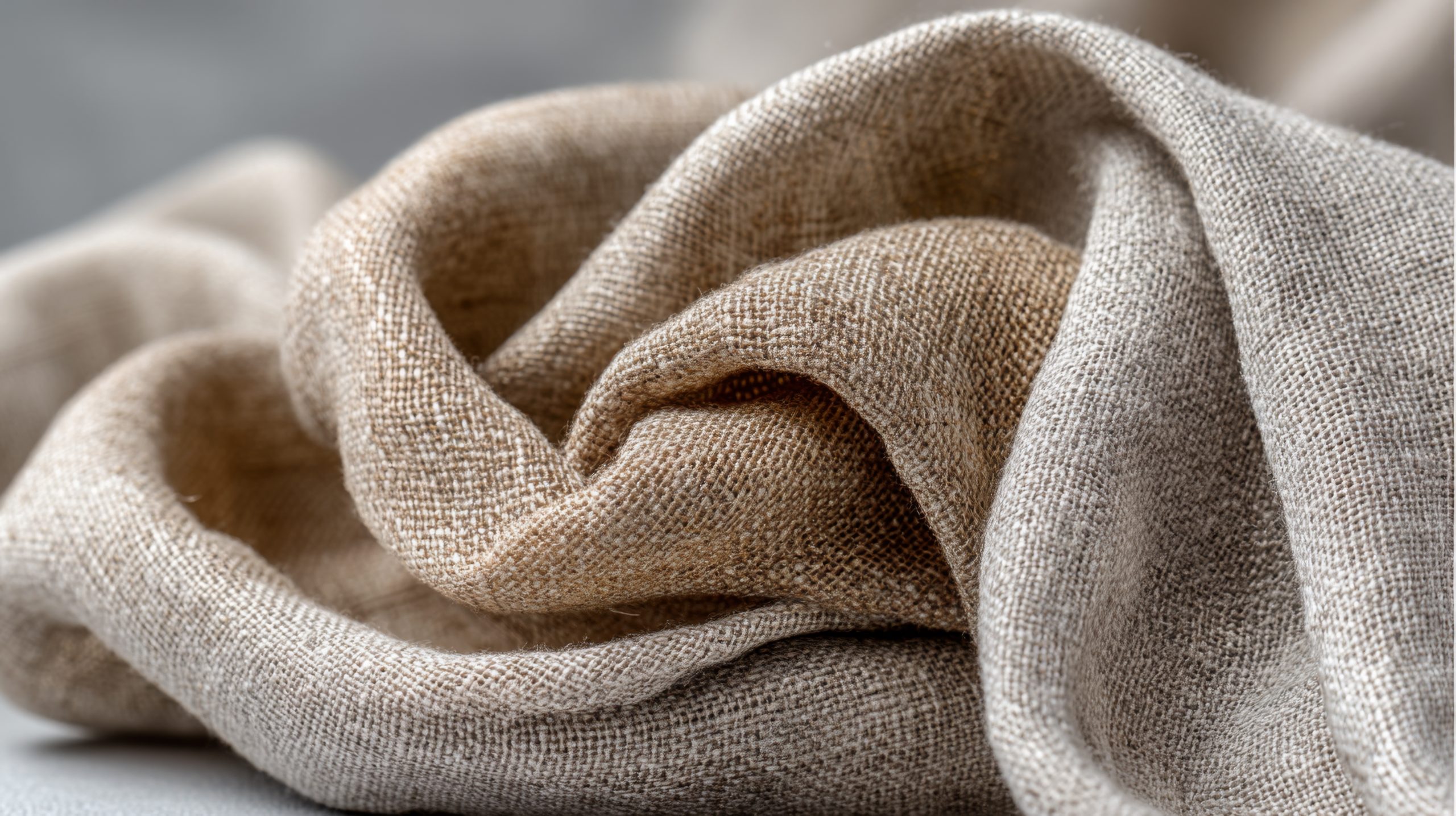 Melody during a home consultation with fabric samples